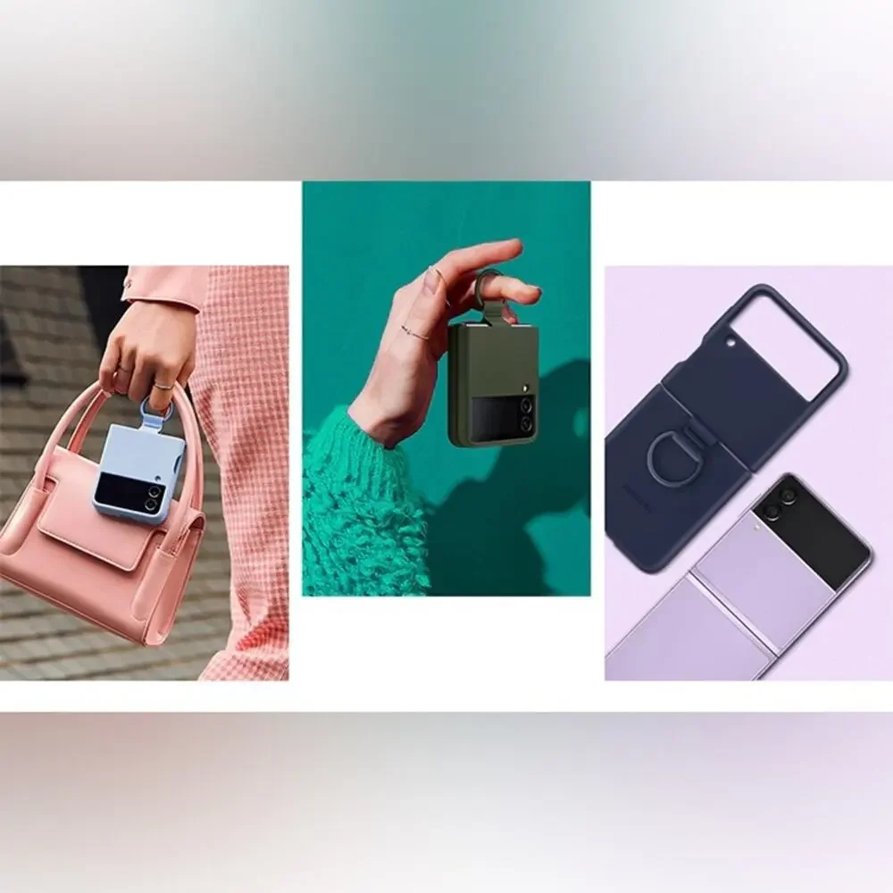 NWT Samsung - Silicone Cover with Ring for Galaxy Z Flip4 - pink